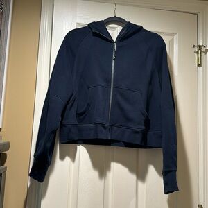 Lululemon scuba full zip navy blue